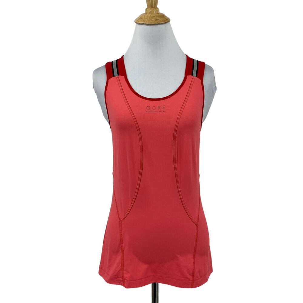 Gore Jersey Womens M Medium Pink Colorblock Reflective Cycling Vented Tank Top